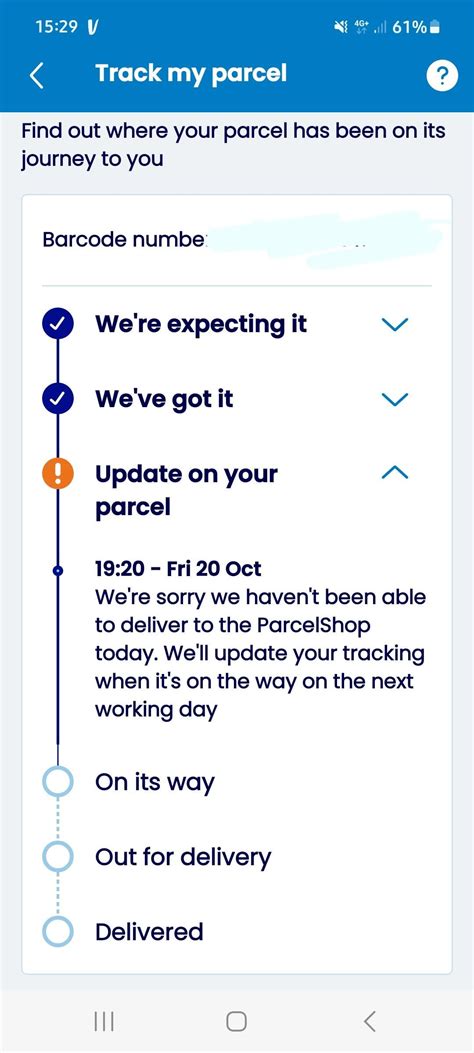 evri parcel says delivered but not received.